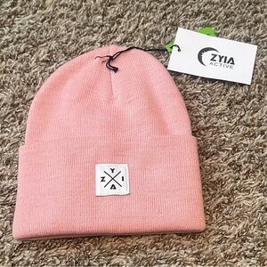 Zyia Blush x RC beanie NWT and Bags One Size Made from Recycled Plastic
